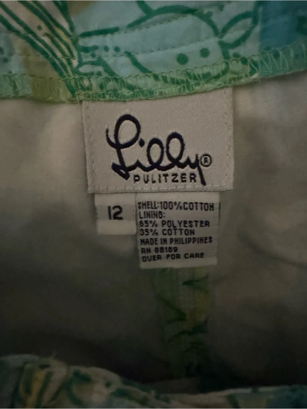 lilly pulitzer capris girls size 12